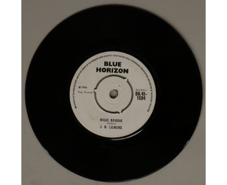 J B LENORE (LENOIR) - MOJO BOOGIE 7" (ORIGINAL BLUE HORIZON BH,45-1004). From one of the most authoritative figures on the Ch