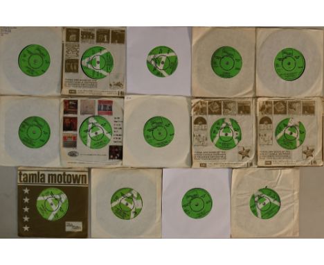 TAMLA MOTOWN/GREEN LABEL/SOUL FUNK - DJ PROMO - 7". Amazing selection of 14 x 45s from UK. Artists/titles include Jimmy Ruffi