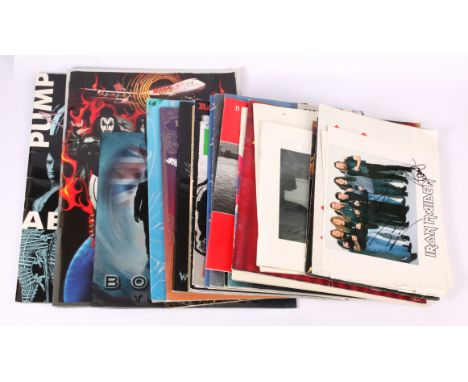 A collection of Rock Concert Programmes and Other Memorabilia to include (1) Motley Crue 1989 Girls Girls Girls World Tour Pr