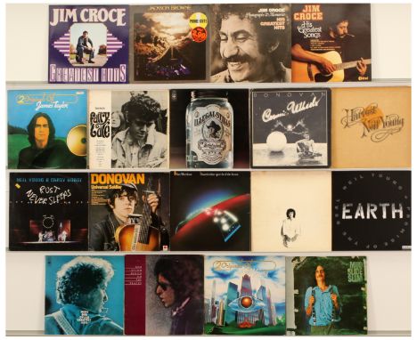 Folk/Country Rock - A Group of LPs to include artists such as Bob Dylan, Van Morrison, Neil Young, Jackson Browne, James Tayl