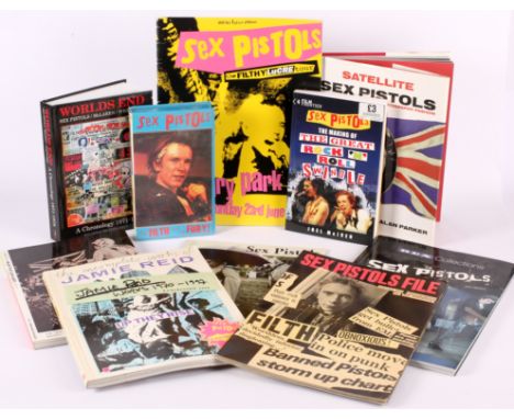 Sex Pistols Related Books And Memorabilia. Includes: The Sex Pistols File - Ray Stevenson (1978 1st Edition Omnibus Press), S