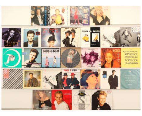 Assorted 1980's Pop Chart Hits 12" Singles And LPs - Mel &amp; Kim, Kylie Minogue, Jason Donovan and Bros. Includes: Mel &amp