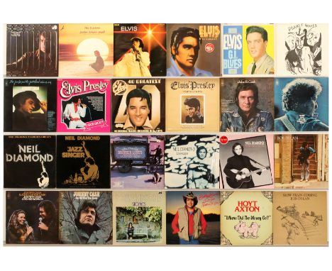 Male Vocalists - a group of LPs of mixed genres to include artists such as Bob Dylan, Johnny Cash, Neil Diamond, Elvis Presle