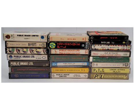Public Image Limited Album And Single Cassette Tapes. Includes: The Flowers Of Romance (1984 cat no OVEDC 51), Promotional Ca