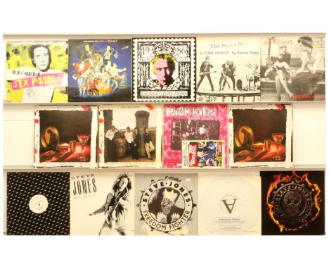 A collection of Sex Pistols and Related LPs and 12" to include (1) Rich Kids - Ghosts Of Princes In Towers (1978 Sweden, 7C 0