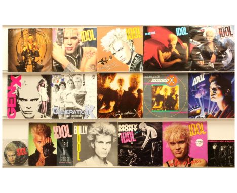 Billy Idol And Generation X LPs, 12" and 7" Singles. Includes: Billy Idol - Flesh For Fantasy 12" (1984 cat No: IDOLX4 with p