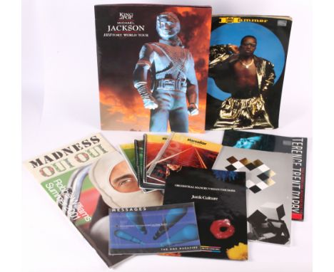 A collection of Concert Tour Programmes and other memorabilia to include (1) Official Erasure Information Service Fan Pack (p