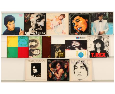 A collection of Classic Glam Rock LPs, 12" and Boxsets to include (1) T.Rex - The Slider (1972 UK, BLN 5001, Printed inner ly