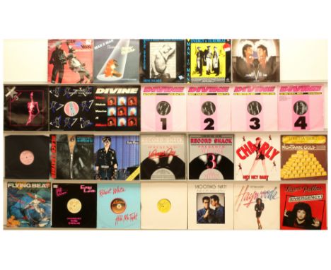 1980's Hi NRG LPs and 12"s - Divine, Man 2 Man, Oh Romeo. Includes artists:&nbsp; Divine, Man 2 Man, Oh Romeo, Sylvester, Lor
