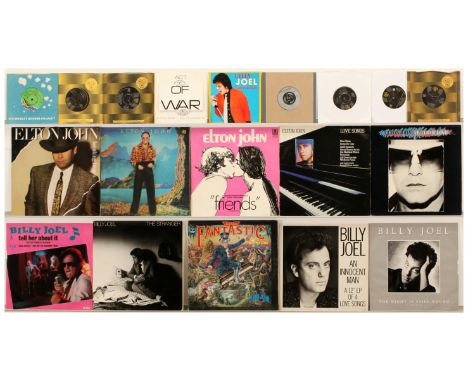 Elton John And Billy Joel LPs, 12" and 7" Singles. Includes: Elton John - Love Songs, Soundtrack of the Lewis Gilbert Film 'F