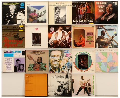 A Collection of Old School Blues LPs - Muddy Waters, B B King, Jimmy Reed. Includes: Champion Jack Dupree - Natural &amp; Sou