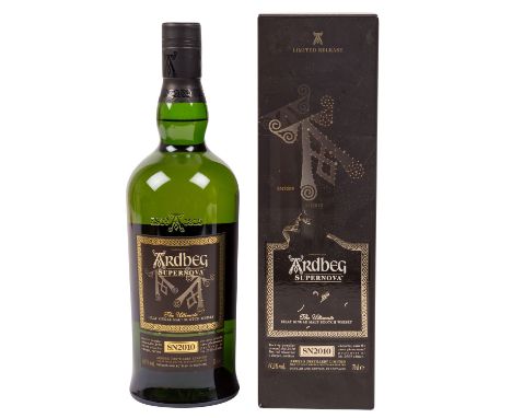 ARDBEG Single Malt Scotch Whisky 'SUPERNOVA SN2010' Region: Islay, Ardbeg Distillery Ltd., 60.1% Vol., 700 ml, Füllstand im F
