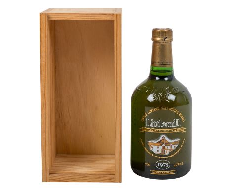LITTLEMILL Single Malt Scotch Whisky, 1975 Region: Lowland, Littlemill Distillerie Co., 40% Vol., 700 ml, Füllstand im Flasch