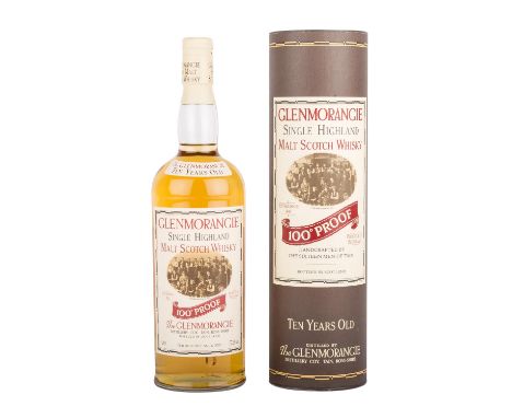 GLENMORANGIE Single Malt Scotch Whisky '100° Proof', 10 years Region: Highlands, Distillerie Coy, Tain, Ross-Shire, 57,2% Vol