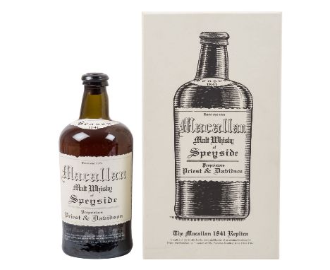 MACALLAN Single Malt Scotch Whisky 1841 Replica, Region: Speyside, The Macallan Distillers, 41,7% Vol., 700 ml, Füllstand in 