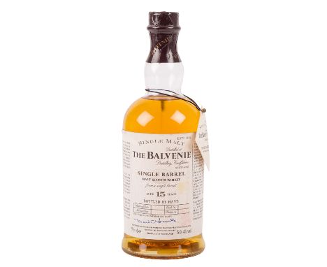 THE BALVENIE Single Malt Scotch Whisky, 15 years 'Single Barrel' Region: Speyside, Distillerie Banffshire, 50,4% Vol., 700 ml