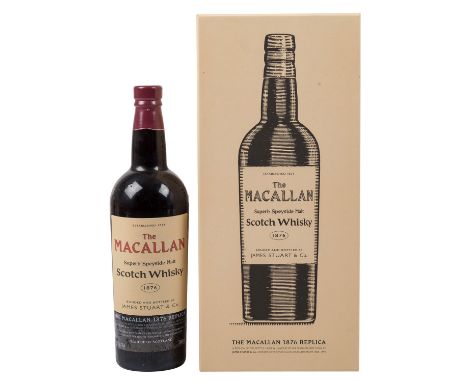 MACALLAN Single Malt Scotch Whisky 1876 Replica, Region: Speyside, The Macallan Distillers, 40,6% Vol., 700 ml, Füllstand im 