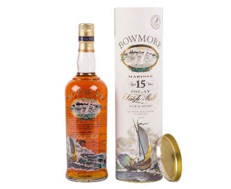 BOWMORE Single Malt Scotch Whisky 'MARINER', 15 years Region: Islay, Morrison's Bowmore Distillerie, 43% Vol., 700 ml, Füllst