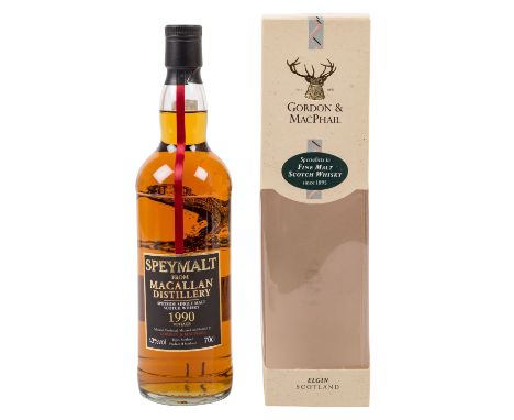 SPEYMALT Single Malt Scotch Whisky 'Vintage' 1990 Region: Speyside, The Macallan Distillers, Abfüller: Gordon & MacPhail, 43%