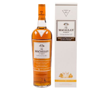 MACALLAN Single Malt Scotch Whisky 'Amber' Region: Speyside, The Macallan Distillers, 40% Vol., 700 ml, Füllstand im Flaschen