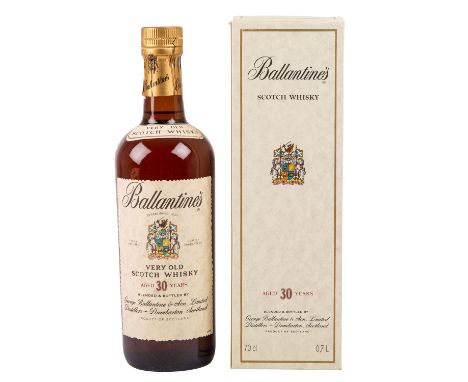 BALLANTINE'S blended 'very old' Scotch Whisky, 30 years George Ballantine & Son. Limited Distillers, 43% Vol., 700 ml, Füllst