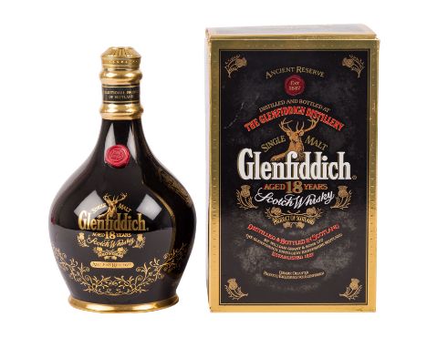 GLENFIDDICH Single Malt Scotch Whisky 'Ancient Reserve', 18 years Region: Speyside, the Glenfiddich Distillerie, 43% Vol., 70