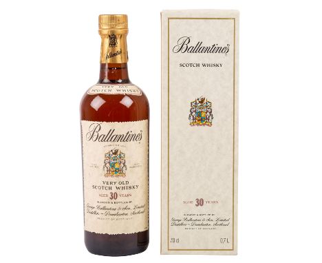 BALLANTINE'S blended 'very old' Scotch Whisky, 30 years George Ballantine & Son. Limited Distillers, 43% Vol., 700 ml, Füllst