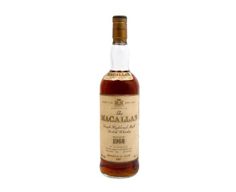 MACALLAN Single Malt Scotch Whisky, 18 years, 1968 Region: Speyside, The Macallan Distillers, 43% Vol., 750 ml, Füllstand im 