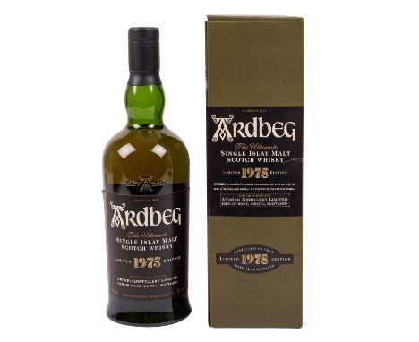 ARDBEG Single Malt Scotch Whisky 'LIMITED EDITION 1975' Region: Islay, Ardbeg Distillery Ltd., 43% Vol., 700 ml, Füllhöhe in 
