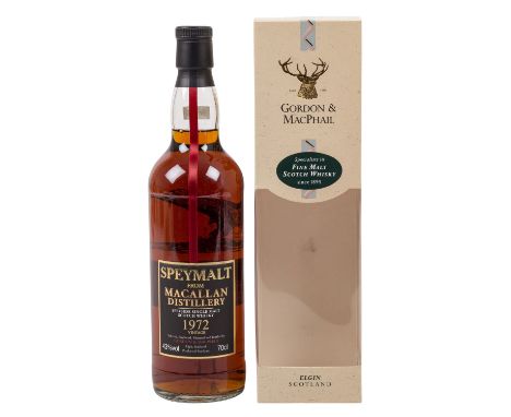 SPEYMALT Single Malt Scotch Whisky 'Vintage' 1972 Region: Speyside, The Macallan Distillers, Abfüller: Gordon & MacPhail, 43%