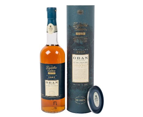 OBAN Single Malt Scotch Whisky, 1987, The Distillers Edition Region: Highland, Oban Distillerie, 43% Vol., 700 ml, Füllstand 