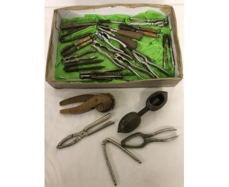 A collection of vintage nutcrackers. To include a 'Nutbrown' cantilever type nutcracker. 