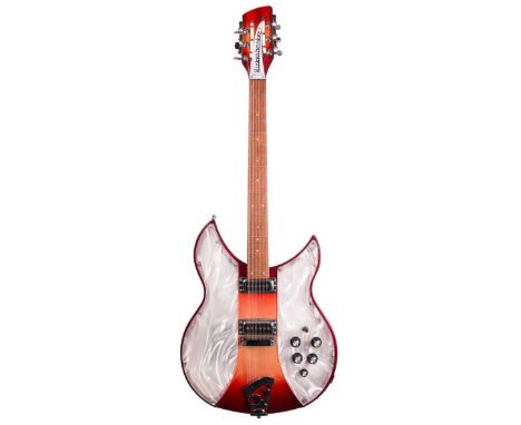 2008 Rickenbacker 330/12 - 331 LS Light Show Conversion, made in USA, ser. no. 08xxxx5; Finish: fireglo; Fretboard: good; Fre