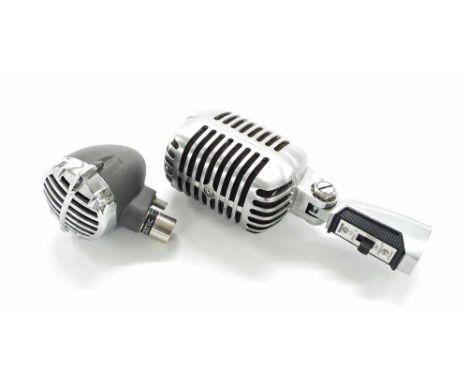 Shure 55SH Series II microphone; together with an Astatic JT30VC harmonica microphone (faulty) (2)