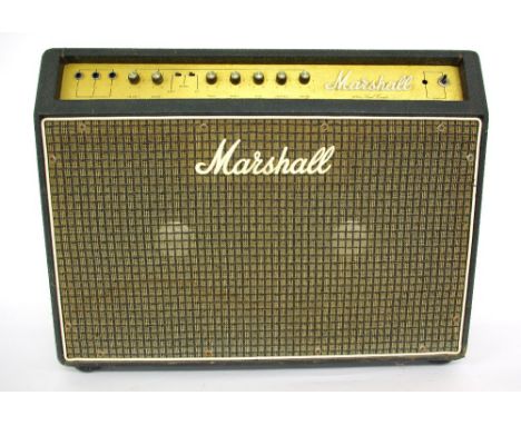 Late 1970s Marshall model 2200 100 watt lead combo guitar amplifier, made in England, outer tolex in good general condition w