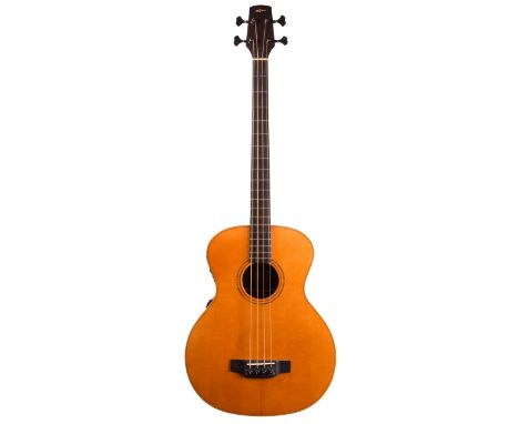 2000 K. Yairi YB-2F electro-acoustic bass guitar, made in Japan; Back and sides: rosewood; Table: natural spruce; Fretboard: 