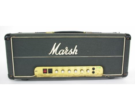 1980 Marshall JMP Model 2203 Mk 2 Master Model 100 Watt Lead guitar amplifier head, made in England, ser. no. S/A03901M, chas