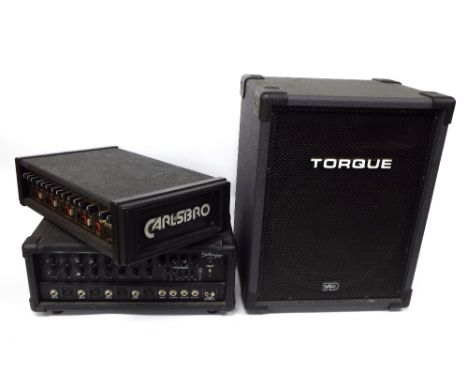 Carlsbro Cobra PA100 power mixer; together with a Stagg PA4100 power mixer and a Torque PA speaker (3)