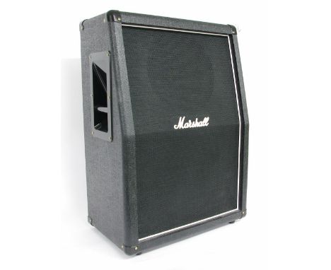 Marshall 2 x 12 angled speaker cabinet, speakers replaced with unknown good quality speakers and converted to 16 Ohms - 200 w