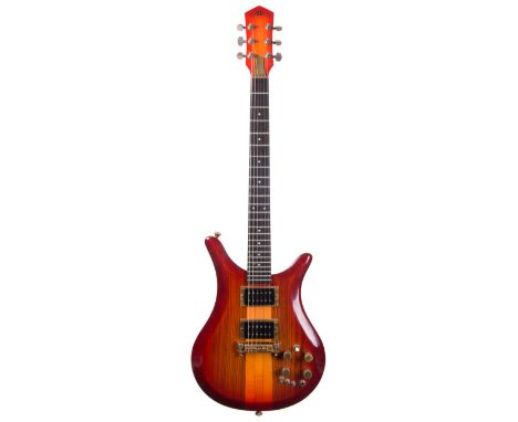 Attila Balogh Odyssey Dakota electric guitar, made in Canada; Finish: cherry burst, minor surface wear; Fretboard: ebony; Fre