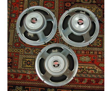 Pair of Celestion Seventy 80 12" speakers; together with a Celestion Super 65 12" speaker (3)