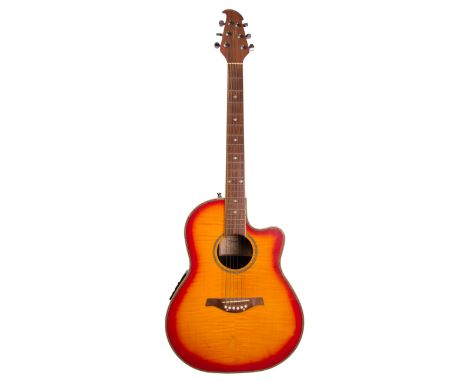 Tanglewood Odyssey TMO-7NC electro-acoustic guitar, made in Korea, soft case; together with a Hondo H124BHM acoustic guitar, 