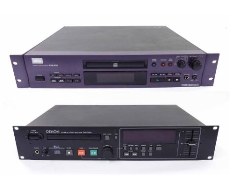 HHB CDR-850 compact disc recorder rack unit; together with a Denon DN-C630 compact disc player (2)