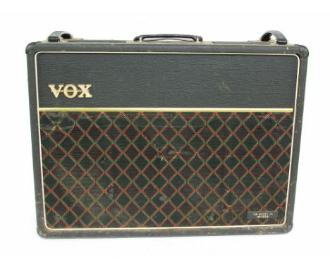Vox AC30 Top Boost 30 Reverb guitar amplifier, made in England, ser. no. 7102, tolex in tired condition with scuffs and appli