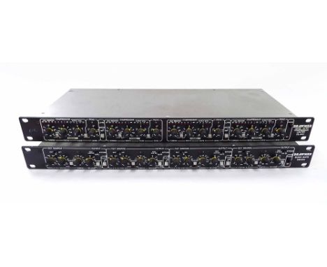 Drawmer DL441 Quad Auto Compressor Limiter rack unit; together with a Drawmer DS404 Quad-Gate rack unit (2)