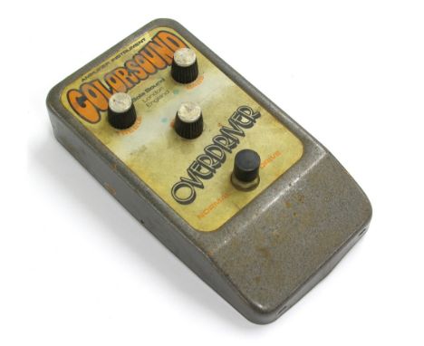 Vintage Sola Sound Colorsound Overdriver guitar pedal in need of repair