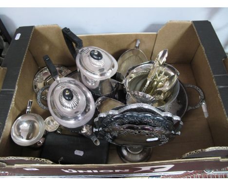 Quantity of Plated and Other Metal Wares, including Sheffield made EPNS, four piece coffee pot, teapot, sucrier and cream set