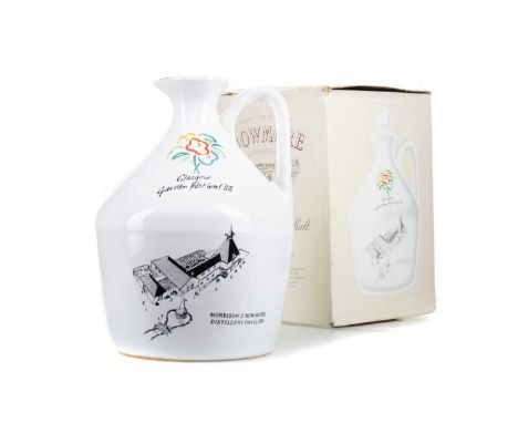 BOWMORE 15 YEAR OLD GLASGOW GARDEN FESTIVAL CERAMIC DECANTERSingle malt.Sat on the picturesque shore of Loch Indaal, Bowmore 