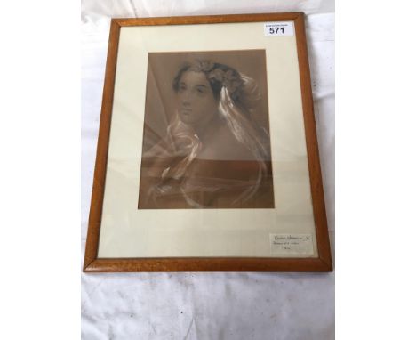  Sale Item:    PORTRAIT LADY G MACKENZIE 1864   Vat Status:   No Vat   Buyers Premium:  This lot is subject to a Buyers Premi