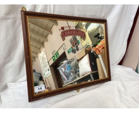  Sale Item:    A J MOORES ADVERTISING MIRROR (AF)  Vat Status:   No Vat   Buyers Premium:  This lot is subject to a Buyers Pr